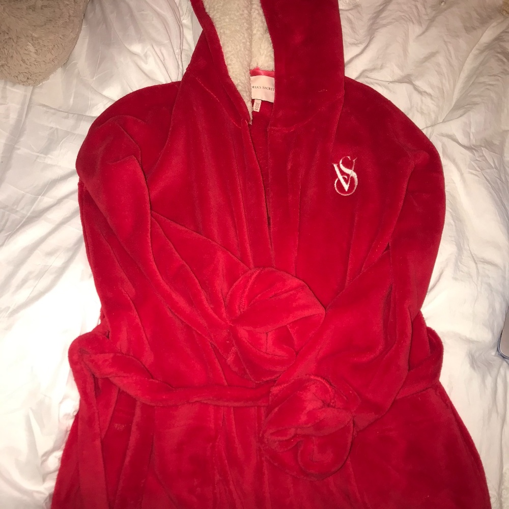 Victoria's Secret Red Plush Robe